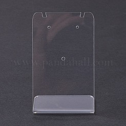 アクリルイヤリングスタンドディスプレイ  L字型  透明  3.65x5x7.76cm  穴：1.4mm&nbsp;EDIS-F005-02