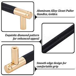 アルミ合金製クローゼット引き手ハンドル20個  ゴールドカラー  158x33.5x12mm&nbsp;FIND-WA0001-17