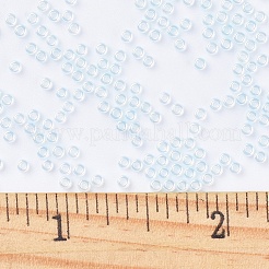 MIYUKIラウンドロカイユビーズ  日本製シードビーズ  （rr522)ライトアクアセイロン  11/0  2x1.3mm  穴：0.8mm  約1100PCS /ボトル  10 G /ボトル&nbsp;SEED-JP0008-RR0522
