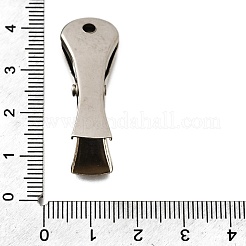 鉄ワニクランプクリップ  プラチナ  35.5x13x16mm  穴：2.7mm&nbsp;FIND-Q003-12P