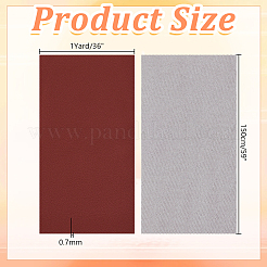 1ヤードのPUレザー生地  DIYクラフト用品  暗赤色  1500x0.7mm&nbsp;DIY-AR0005-04B
