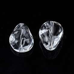 透明なアクリルビーズ  ティアドロップ  透明  16.5x13.5x10.5mm  穴：1.8mm  約510個/500g&nbsp;TACR-N009-35