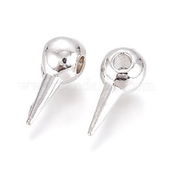 合金ビーズ  コーン  プラチナ  16.5x7.5x6.5mm  穴：3mm&nbsp;PALLOY-L214-62P