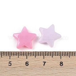 プラスチックビーズ  模造ゼリービーズ  スター  ミックスカラー  13x14x5mm  穴：1.8mm  1162個/ 500g&nbsp;KY-B005-04B