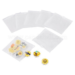 透明PVC製再封可能保存袋 20個  正方形  透明  10x10x0.05~0.7cm  片側の厚さ：5.5ミル（0.14mm）&nbsp;ABAG-TADJ0001-02