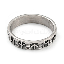 304ステンレスリング  リング  シンボル  5mm  内径：19mm&nbsp;RJEW-B055-03AS-02