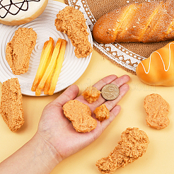 17個5スタイルの人工プラスチックモデル  模造食品  ディスプレイ装飾用  ミックスカラー  31~94x8.5~77x7~35.5mm&nbsp;DJEW-SC0001-18