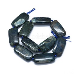 天然石オーシャンジャスパービーズ連売り  長方形  39.5~40x19.5~20.5x6.5~7.5mm  穴：1.8mm  約9~10個/連  16.7~16.8インチ（42.5~42.8cm）&nbsp;G-F655-05