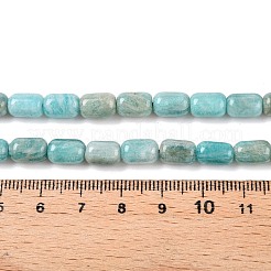 天然石アマゾナイトビーズ連売り  コラム  9~9.5x6mm  穴：0.9~1mm  約42~43個/連  15.24~15.8''（38.7~39.5センチメートル）&nbsp;G-G980-36A