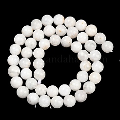 ラウンド グレード A 天然レインボー ムーンストーン ビーズ 連売り  8mm  穴：1mm  約42個/連  15.5インチ&nbsp;G-M304-06-8.5mm