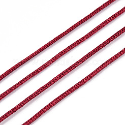 ナイロン編みコード  ジュエリー製作やマクラメ工芸用の中国結び紐  ファイヤーブリック  0.8mm  約109.36ヤード（100m）/ロール&nbsp;NWIR-Q008A-122