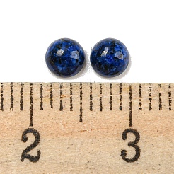 天然ラピスラズリの染色カボション  半円  4x2~2.5mm&nbsp;G-H309-03-51