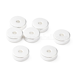 201ステンレススチールスペーサービーズ  フラットラウンド/ディスク  銀  6x2mm  穴：1.2mm&nbsp;STAS-P327-04S