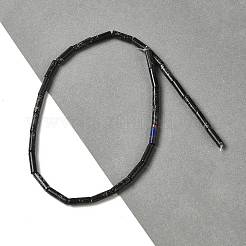 合成インペリアルジャスパー染めビーズ連売り  コラム  ブラック  12.5~13x3.5~4mm  穴：1.2mm  約29個/連  15.31''（38.9センチメートル）&nbsp;G-D077-B01-08