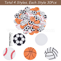 120個、4種類のスタイルのEVA粘着ステッカー  混合図形  50mm  30個/スタイル&nbsp;STIC-SP0001-16