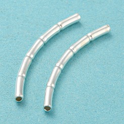 925純銀製のチューブビーズ  竹チューブビーズ  銀  30x2x2mm  穴：1.2mm&nbsp;STER-Z004-04C