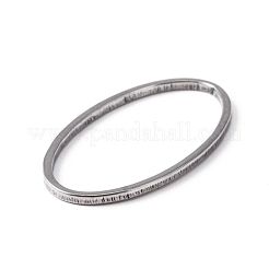 304ステンレススチールリンクリング  オーバル  ステンレス鋼色  26x14.5x1mm  内径：24x12mm&nbsp;LS-STAS-WH0029-29
