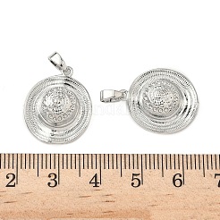 真鍮チャーム  カドミウムフリー＆鉛フリー  帽子  プラチナ  20x17x5.5mm  穴：2.5x4.5mm&nbsp;KK-H076-14P