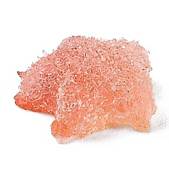 樹脂デコデンカボション  模造キャンディー  ツートン  グラデーションカラー  スター  トマト  11x11.5x5mm&nbsp;CRES-Y001-02B-02