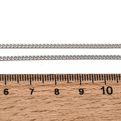 男女兼用 12mm 304ステンレススチール製ツイストチェーンネックレス 2個  変色なし  ステンレス鋼色  17.83インチ（45.3cm）&nbsp;NJEW-H093-17P-03