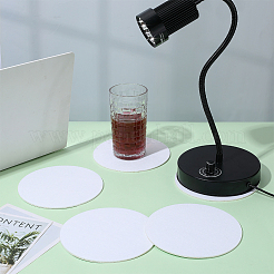 粘着フェルトパッド8枚  ラウンド  ホワイト  150x3.5mm&nbsp;DIY-PH0035-04B