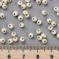 TOHO差し玉ビーズ  日本製シードビーズ  （不透明なライトベージュ51)個  3.5x3x2.5mm  穴：0.8mm  約450 G /袋&nbsp;SEED-TM03-51