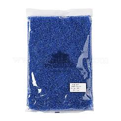 TOHOラウンドシードビーズ  日本製シードビーズ  （189)色光沢クリスタル/カリビアンブルー  8/0  3mm  穴：1mm  約10000個/ポンド&nbsp;SEED-TR08-0189