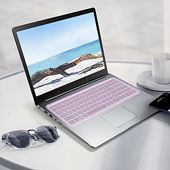 シリコン製コンピューターキーボード保護フィルム  ダストカバー  長方形  ピンク  310x130x1mm&nbsp;DIY-WH20081-015B