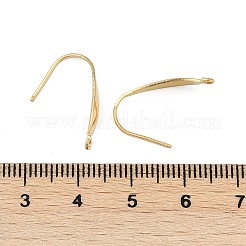 304ステンレススチール製イヤリングワイヤーアクセサリー  U字型  18KGP本金メッキ  20x4.5x10mm  穴：1.2mm  ピン：0.5x1mm&nbsp;STAS-Q336-12B-G