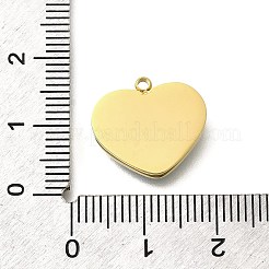 真鍮製エナメルペンダント  ハートチャーム  18KGP本金メッキ  パールピンク  14.5x16x3mm  穴：1.5mm&nbsp;LS-STAS-Q347-01G-B-1