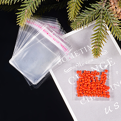 セロハンのOPP袋  小さなジュエリー収納袋  粘着シールバッグ  長方形  透明  7x5cm  一方的な厚さ：0.035mm  インナー対策：4.5x5のCM&nbsp;OPC-PH0001-27