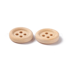 4穴ボタン  ウッドボタン  古いレース  直径約13mm  100個/袋&nbsp;NNA0Z3D