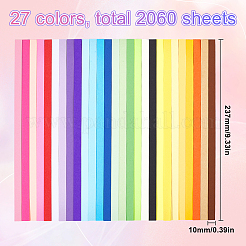 ラッキースターの折り紙  DIYアートクラフト用品  ミックスカラー  235x10mm  2セット&nbsp;DIY-SC0027-38D