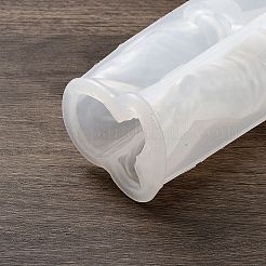 人間 DIY シリコン型  UVレジン用  エポキシ樹脂工芸品作り  ホワイト  49x49x108mm&nbsp;SIL-A010-01A