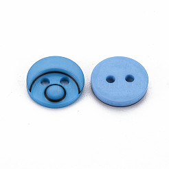 2つ穴プラスチックボタン  ヘッド  ミックスカラー  11.5x2mm  穴：1.6mm&nbsp;BUTT-N018-014