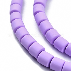 樹脂粘土ビーズ連売り  コラム  ミディアム蘭  5~7x6mm  穴：1.5~2mm  約61~69個/連  15.74インチ&nbsp;X-CLAY-T001-C15