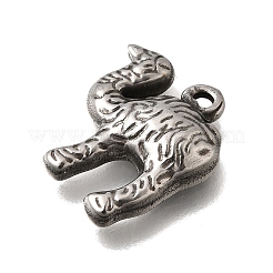 304ステンレスペンダント  変色防止  ラクダの形  17.5x15.5x3.5mm  穴：1.2mm&nbsp;STAS-H477-02C-P