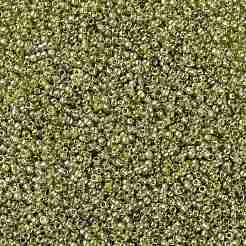 TOHOラウンドシードビーズ  日本製シードビーズ  （金光沢緑茶457)個  15/0  1.5mm  穴：0.7mm  約15000個/50g&nbsp;SEED-XTR15-0457
