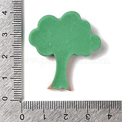 漫画の部族をテーマにした不透明樹脂のデコデンカボション  ツリー  36.5x33x6mm&nbsp;LS-RESI-M043-01B