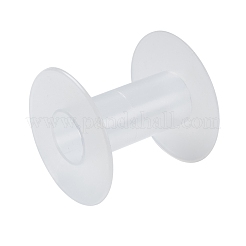 環境に優しいプラスチックスプール  ホイール  透明  23x56mm&nbsp;X-UNKW-P001-01
