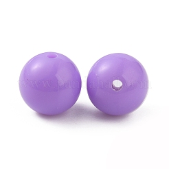 不透明なアクリルビーズ  ラウンド  紫色のメディア  11.5mm  穴：1.6mm  約540個/袋&nbsp;SACR-WH0001-32A