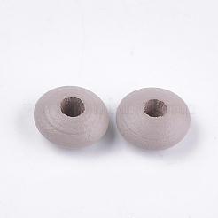 天然ブナ木材ビーズを染色  ロンデル  ミックスカラー  12x6mm  穴：3~4mm  約1600個/500g&nbsp;WOOD-T015-43