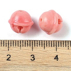 合成シェル染色ビーズ  鐘  ライトコーラル  10.5x9.5mm  穴：1.5mm&nbsp;SHEL-H005-02