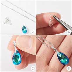 スターリングシルバーペンダントベイル6個925個  アイスピック＆ピンチベイル  スタンプ925個付き  銀  12mm  穴：4x3mm  ピン：0.7mm&nbsp;STER-SC0001-31