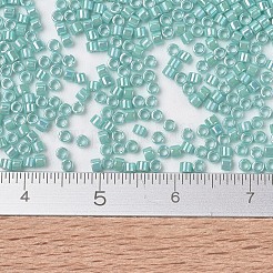 MIYUKIデリカビーズ  シリンダー  日本製シードビーズ  11/0  (db1576) 不透明シーオパール ABS  1.3x1.6mm  穴：0.8mm  約10000個/袋  50 G /袋&nbsp;SEED-X0054-DB1576