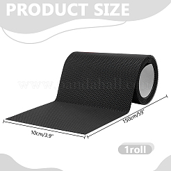 ゴム製の粘着式靴底保護ステッカー  ブラック  1500x103x1mm&nbsp;DIY-WH0591-664A