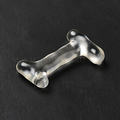 透明樹脂アルファベットペンダント  文字チャーム  文字.i  41~45x33~52.5x8mm  穴：3.5mm&nbsp;LS-RESI-C028-02I