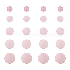 天然石ローズクォーツビーズ  艶消し  ラウンド  4mm / 6mm / 8mm / 10mm / 12mm  穴：0.8~1mm  225個/箱&nbsp;G-TA0001-16