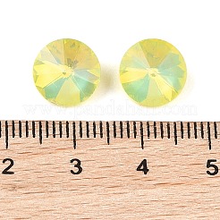 ガラスカボション  多面カット  コーン  きいろ  10x5mm  45個/セット&nbsp;GLAA-N0028-05G