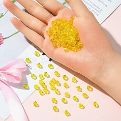 プレシオサ®クリスタルビーズ  チェコクリスタル  双円錐形(451 69 302 ロンデル)  シトリン 80310個  6mm  穴：1mm&nbsp;X-PRC-BA6-80310